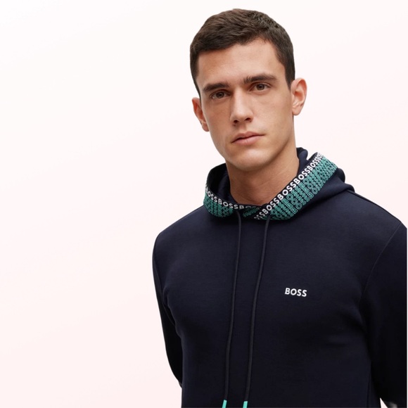 Hugo Boss Logo Embroidered Hoodie - Picture 2 of 7